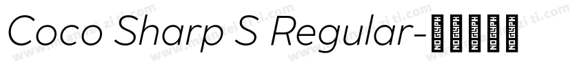 Coco Sharp S Regular字体转换